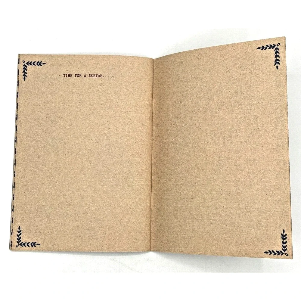 Flow Journal Pack Set of 4 Newsprint Themed Journals‎ Blank Pages Lists Doodles